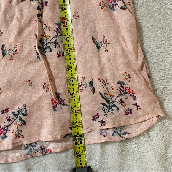 NWT Lucky Brand Pink Floral Blouse / Size S - Picture 7 of 7
